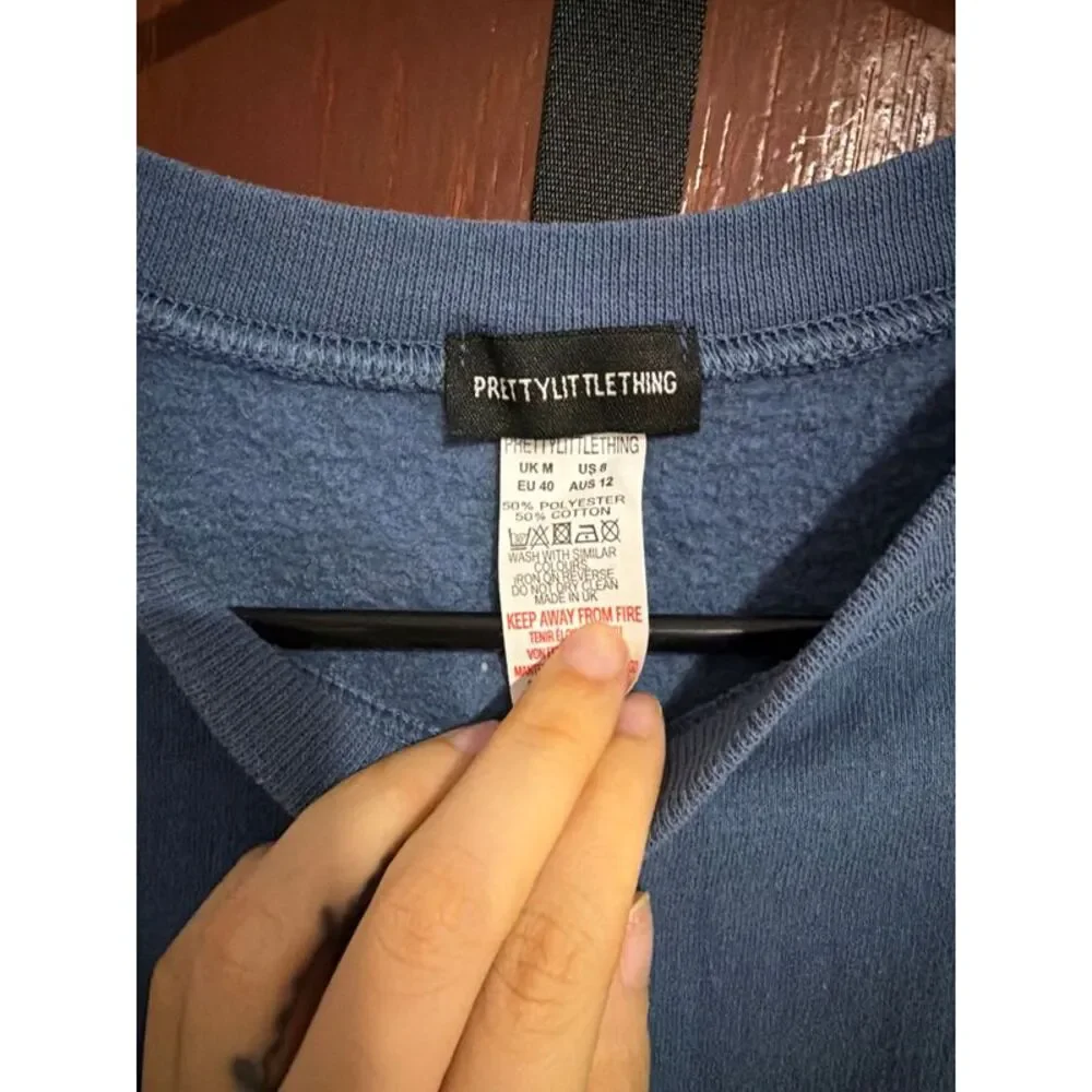 pretty little things crop sweatshirt 8 - Picture 3 of 3